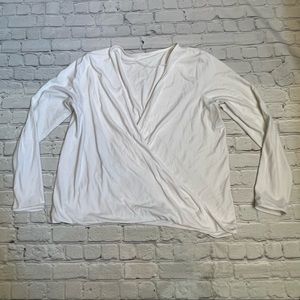 lululemon white wrap top